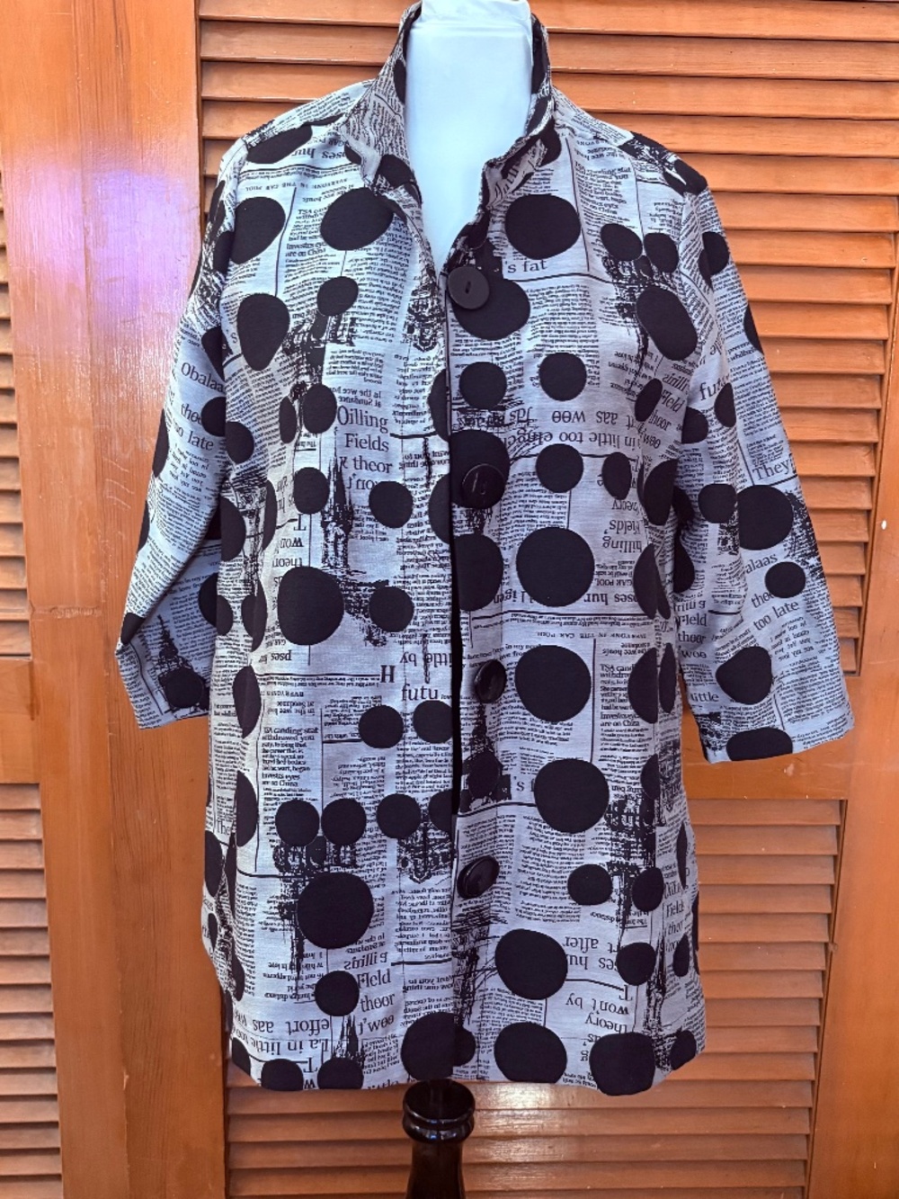 Ali Miles A-Line Topper - Black/Gray - Large
